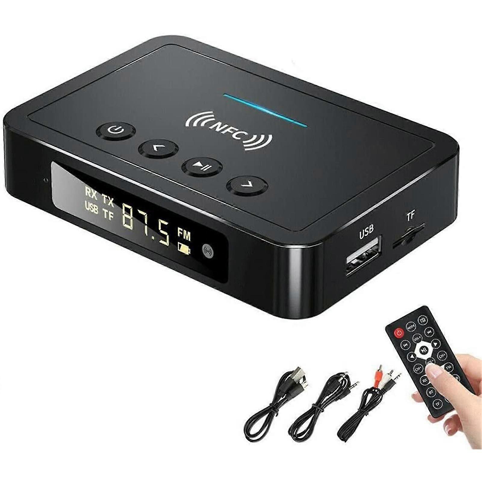 3 in 1 BT 5.0 Transmitter Receiver NFC Auto Pairing Bluetooth-Compatible