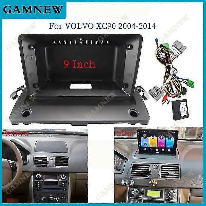 Car Radio Fascia For VOLVO XC90 2004-2014 9 Inch Frame Android 2Din MP5 Player Stereo Panel
