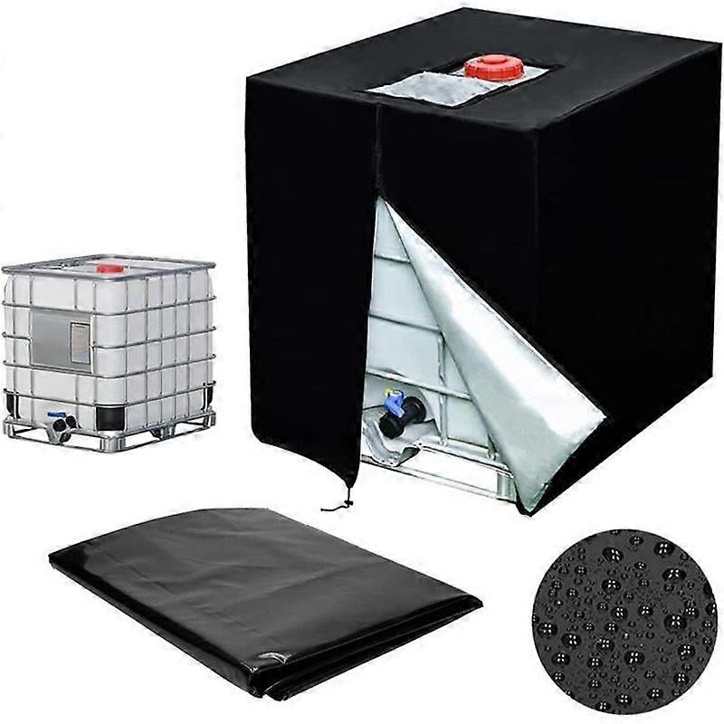 水タンクカバータープカバータンクIBC 1000 L防水素材タンクカバーポリエチレン-116x100 x120 cm