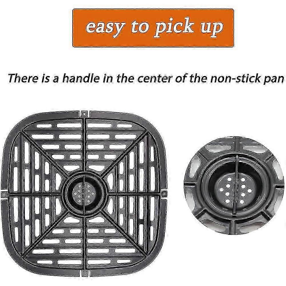 מחבת גריל חלופית לסיר טיגון אוויר מרובע מתאימה למקף כוח, מכשירי טיגון אוויר, צלחת גריל לטיגון אוויר F74