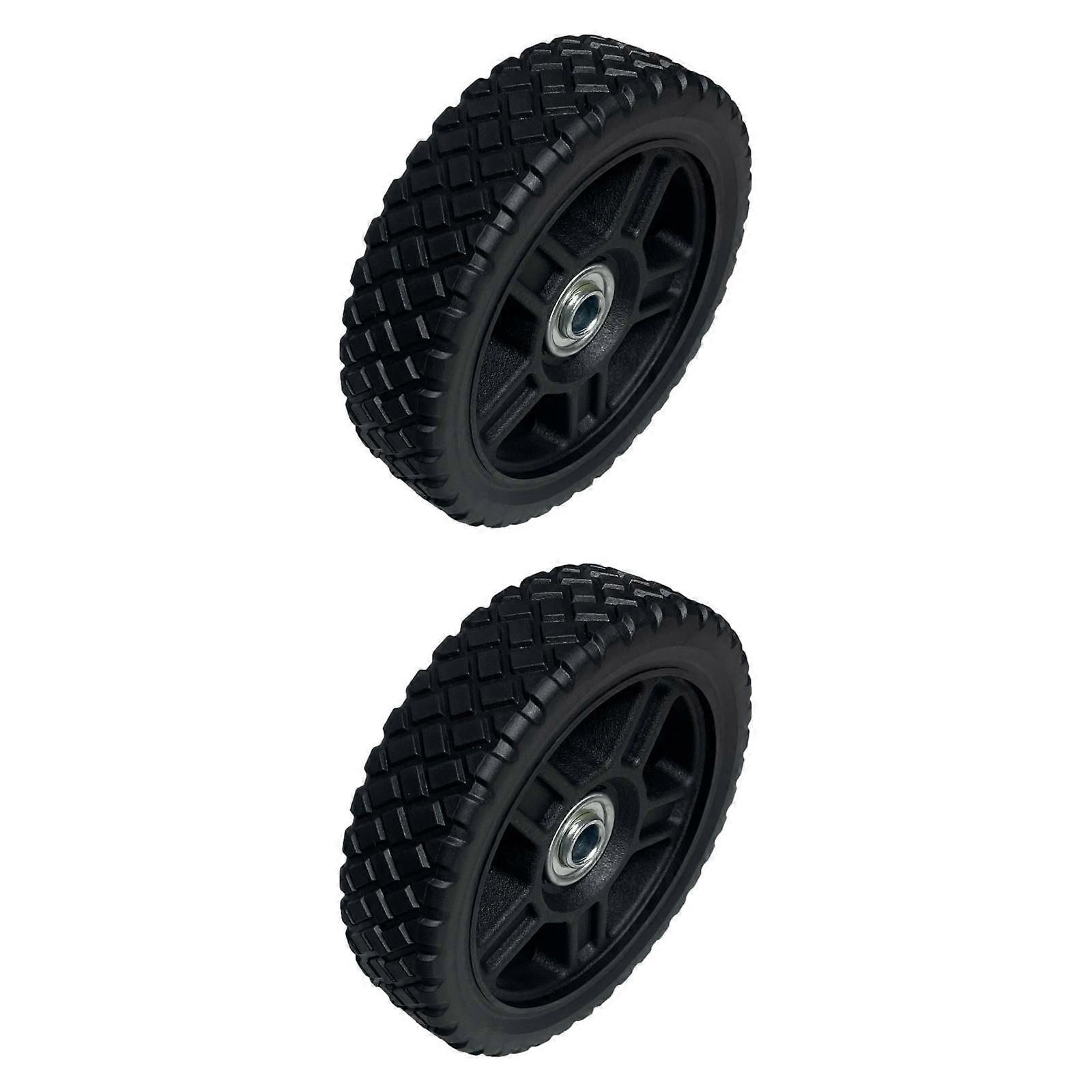 2Pcs PVC Lawnmower Wheels Mower Accessories Multipurpose Accessory Practical