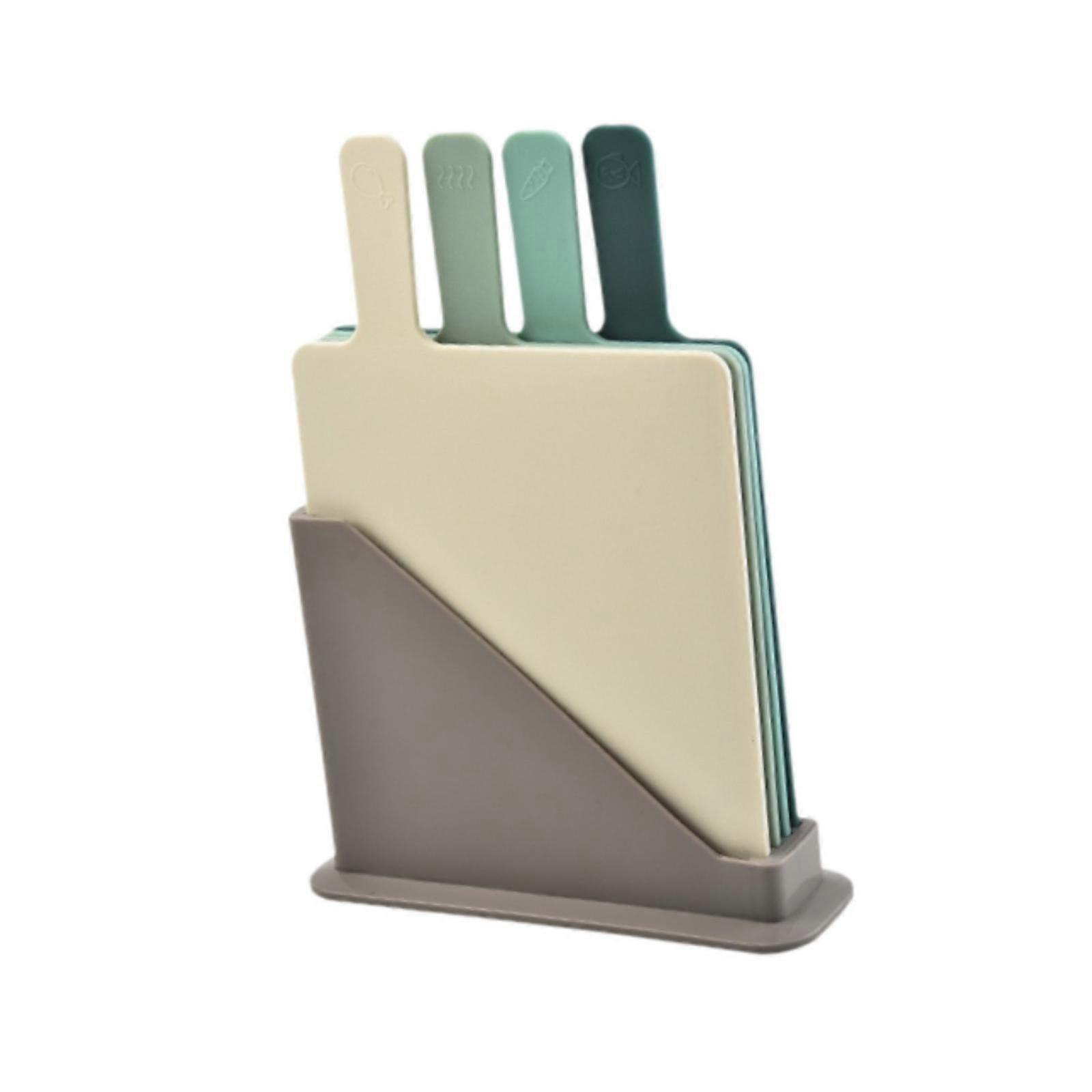 4Pcs Cutting Board Easy to Grip Storage Stand for Fruit Meat
