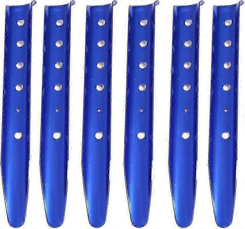 Picchetti di sabbia, picchetti per tende in alluminio, picchetti con profilo a U per tenda, campeggio, escursionismo, spiaggia, confezione da 6 (arancione)