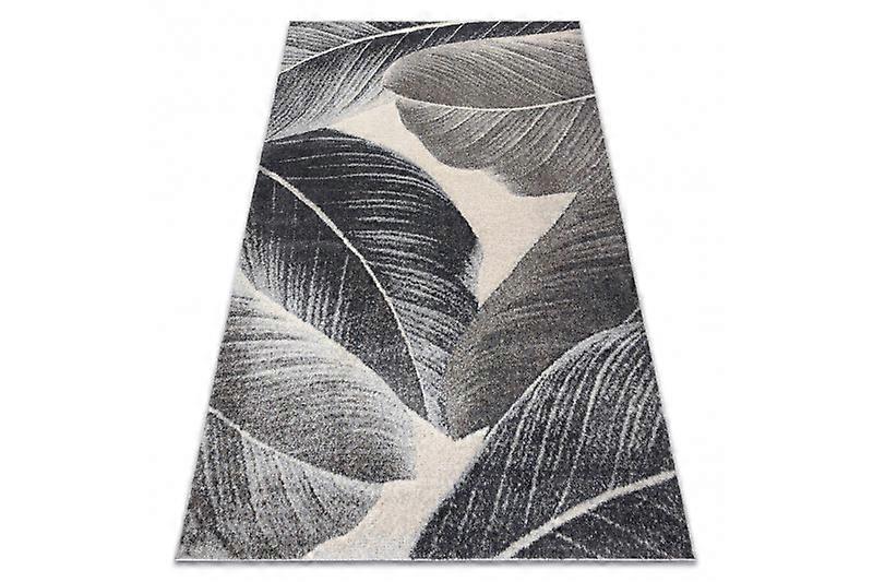 Carpet FUSION 8912 dark grey - Feathers, modern, abstract