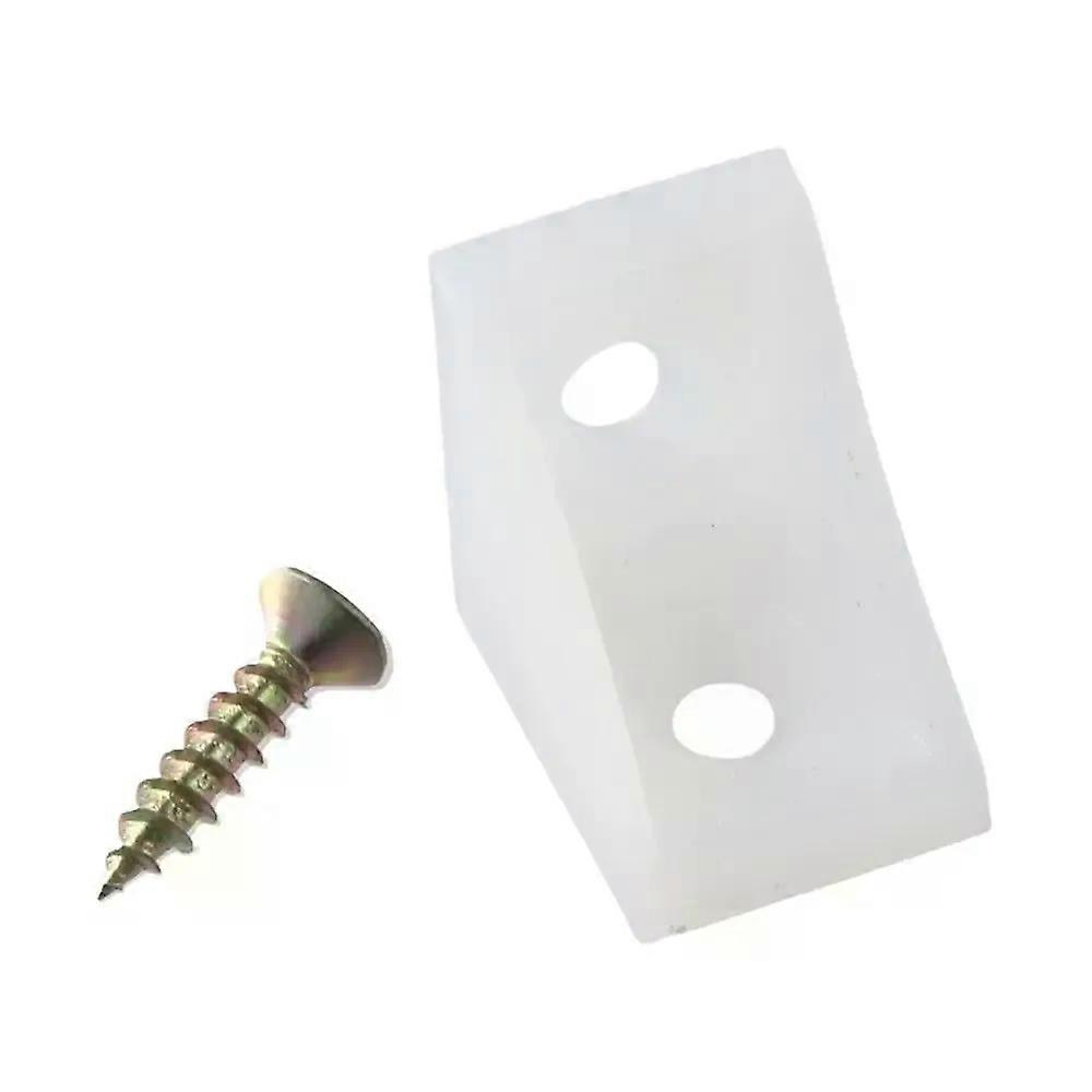 Durability Plastic Closet Corner Code 201520mm Triangle Cabinet Connector Modern White Right Angle Corner Code Furniture