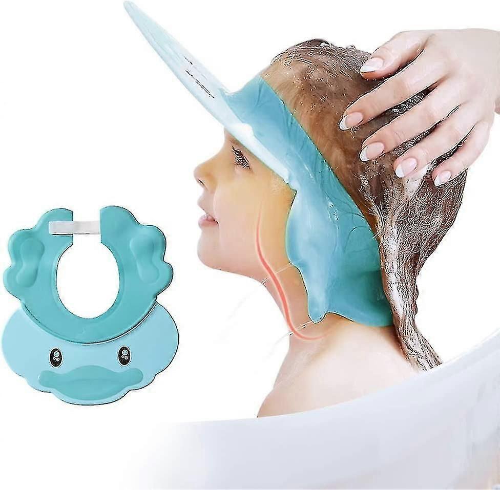 قبعة دش متوافقة مع الأطفال ، قابل للتعديل قبعة استحمام الطفل لغسل الشعر درع متوافق مع الأذنين والعيون ، هدية Cap_Special دش سيليكون ناعمة مقاومة للماء