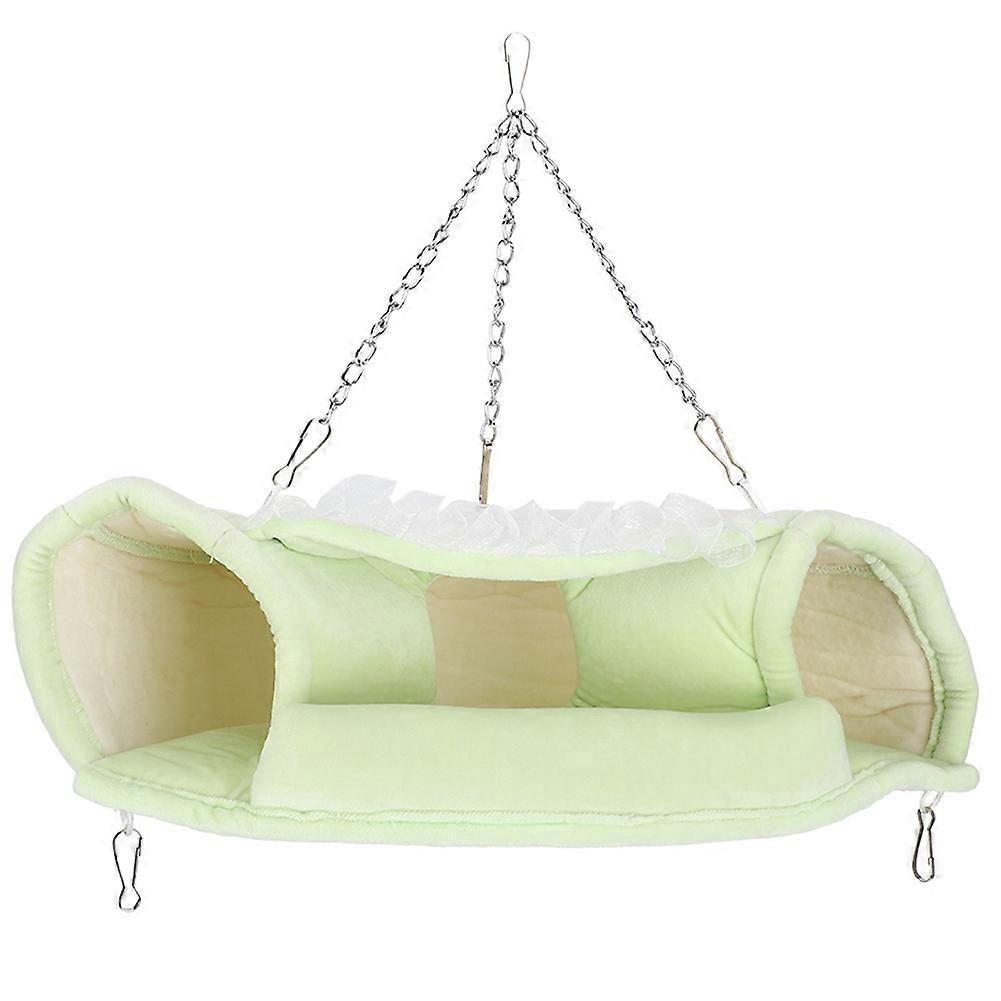 Small Pet Tunnel Winter Keep Warm Hammock Channel Hanging Bed for Sugar Glider HamsterL