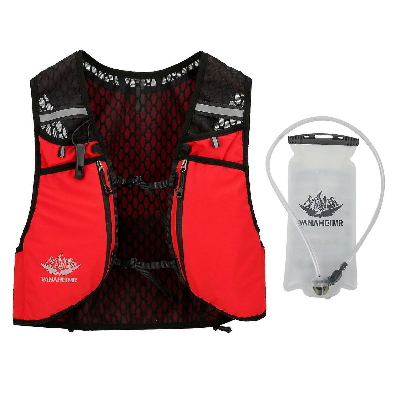 VANAHEIMR Running Vest with Hydration Bag Adjustable Universal Hydration Vest for Women and Men Clim