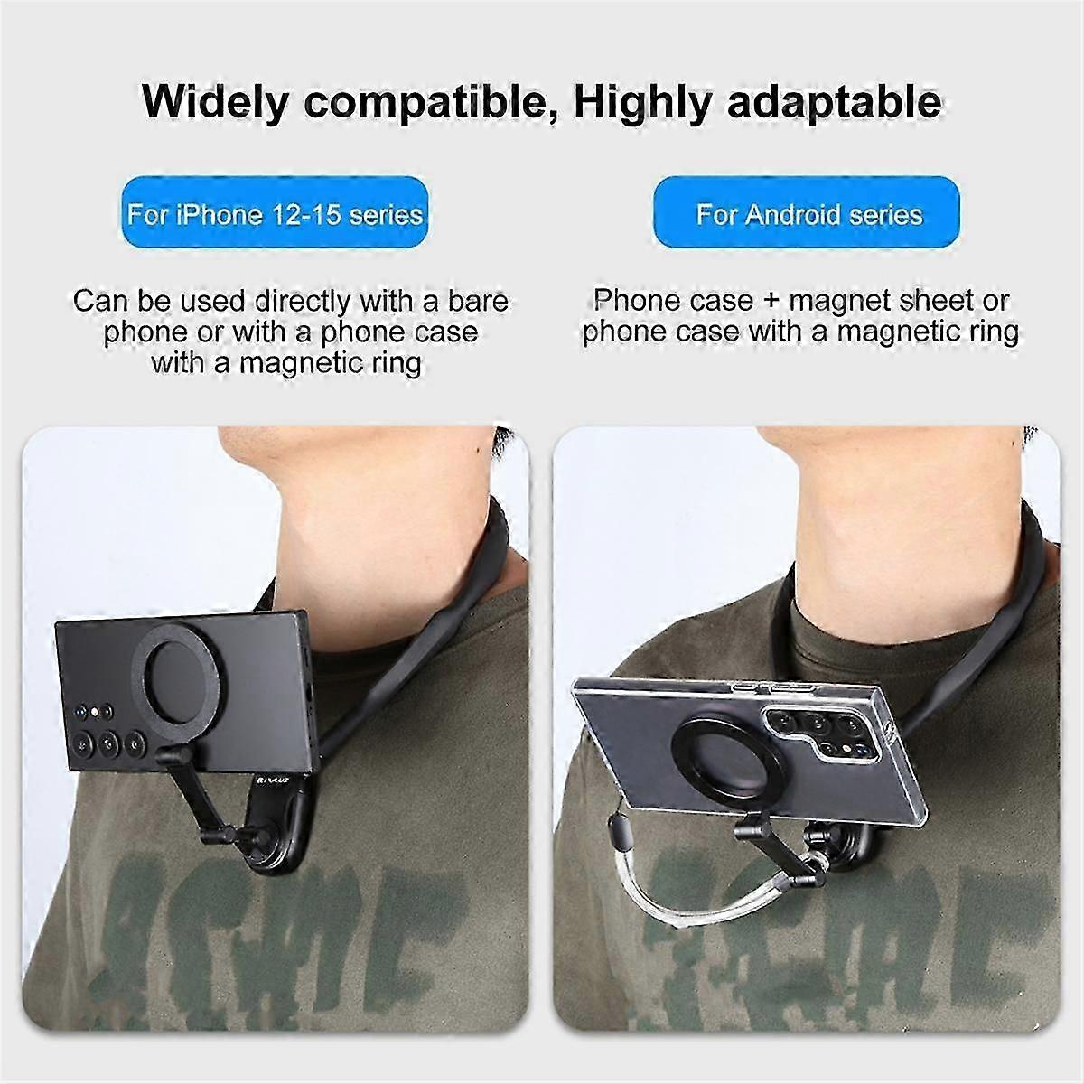 Neck Bracket for Sports Camera Neck Bracket Adjustable Collar Phone Bracket