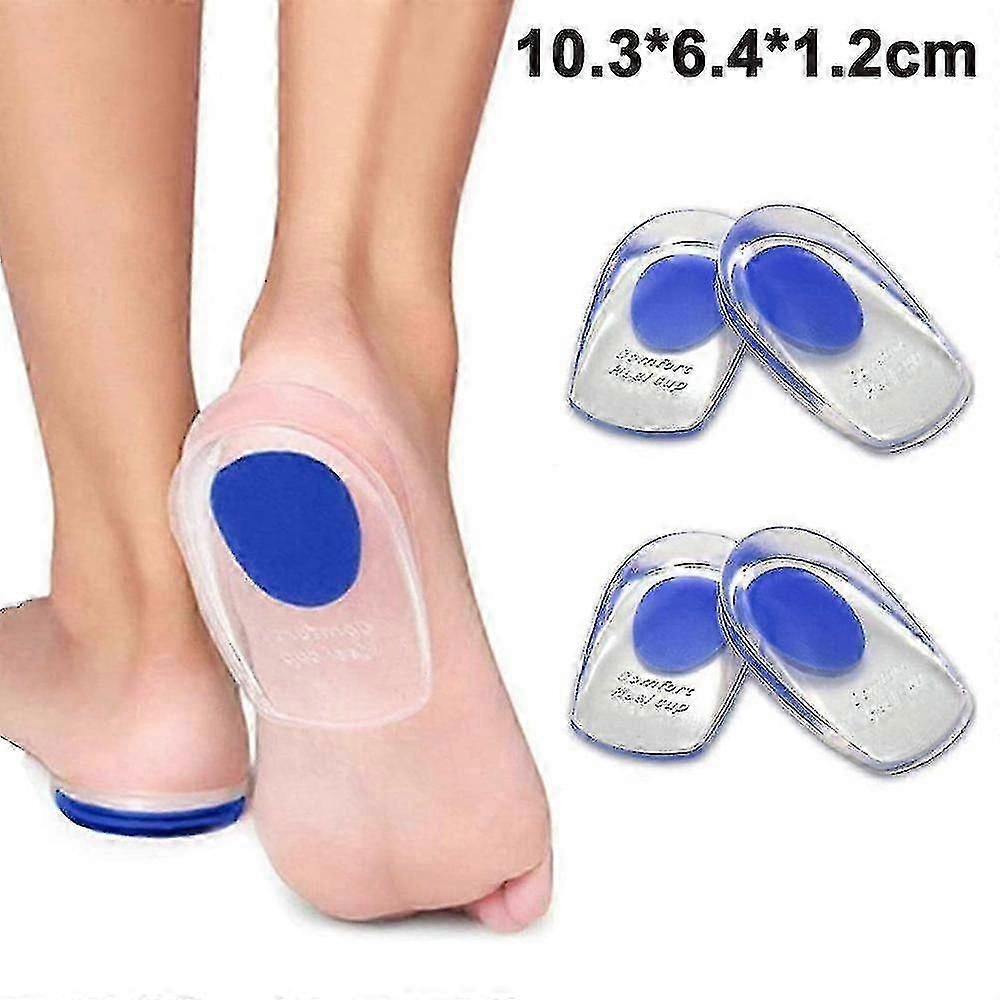 Insoles, Heel Cushion Inserts for Foot Support, Shock - Absorbing, 10.3*6.4*1.2cm