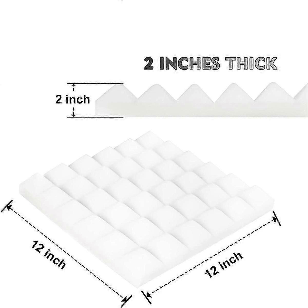 12 Pack Acoustic Panels,Sound Proof Foam Panels,Studio Soundproofing Wedges,Wall Reduce Noise Foam,for Music Studio,Etc js