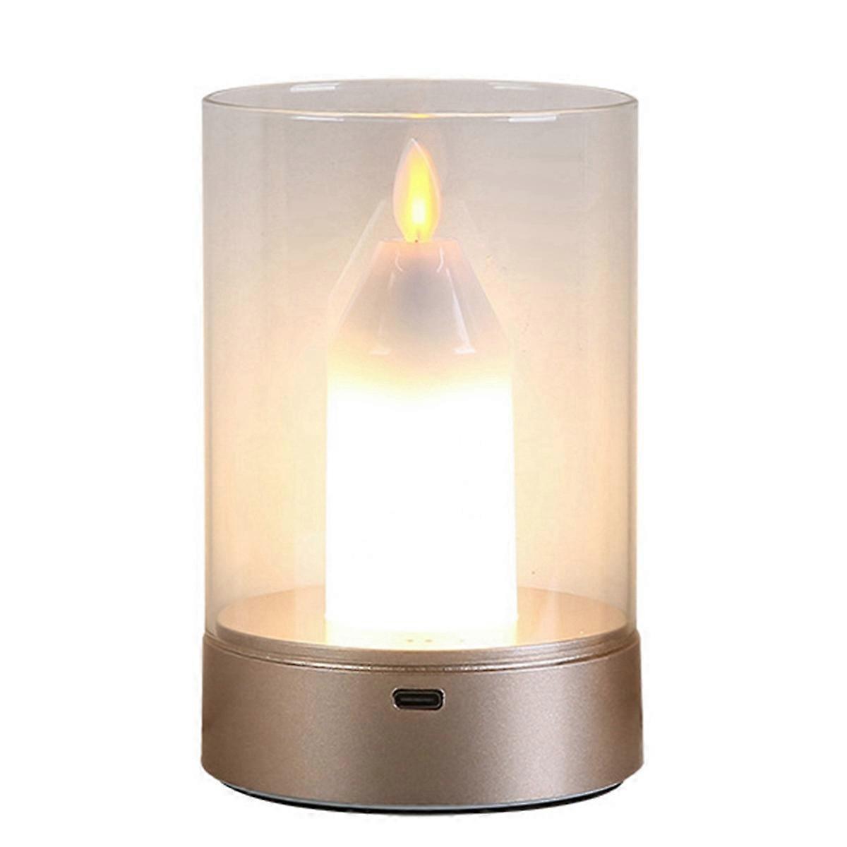 USB Candle Light Rechargeable Flameless Electric LED Candles Light