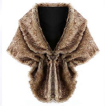 Mehrzweck Pelze Schal Wickel Elegante Umhänge Halstuch Schultertuch für formellen Anlass Abendkleid Schulter Wrap Weiß