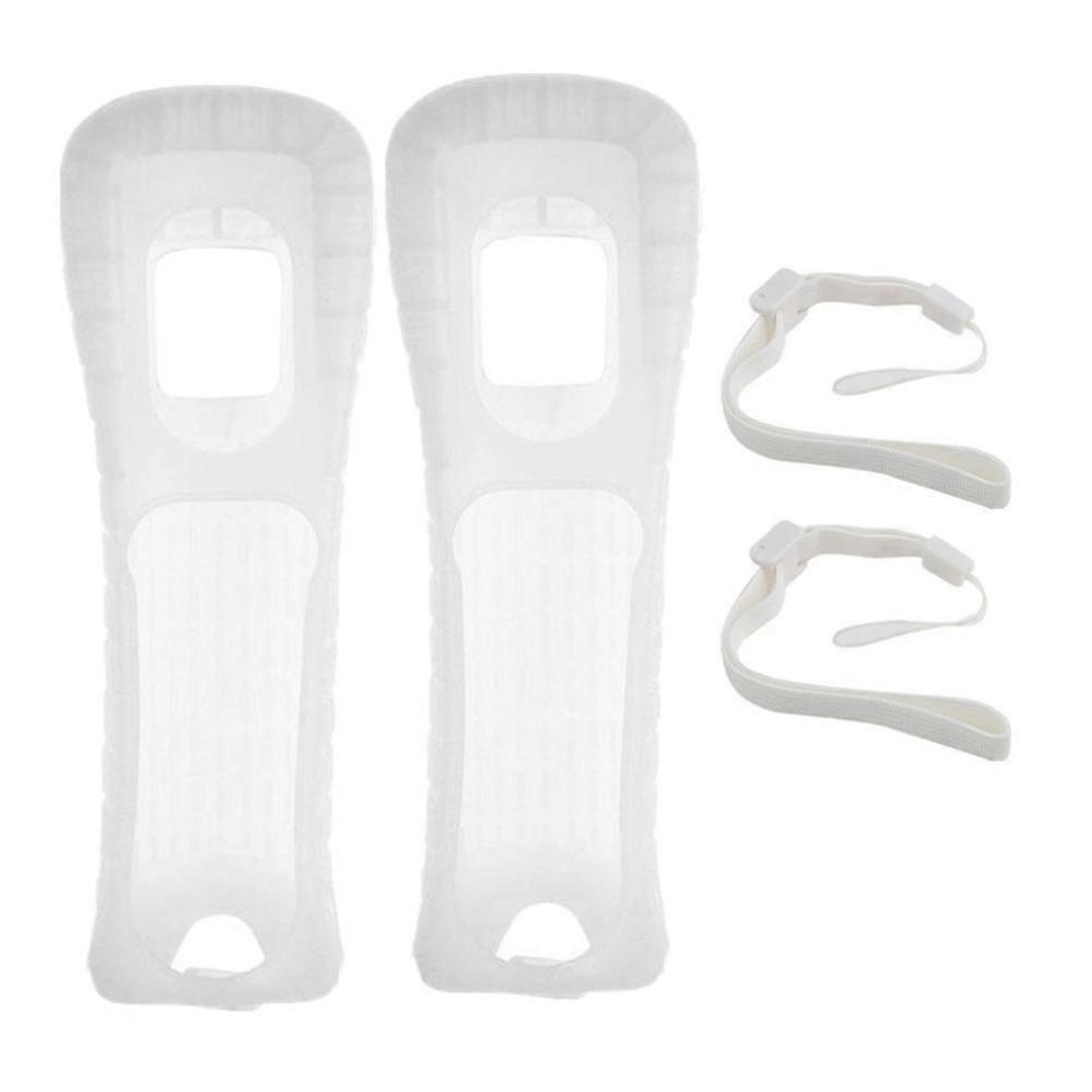 Silicone Protective Case and Wrist Strap Compatible for Wii Remote Controller