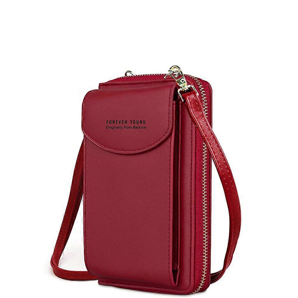 PU Long Women's Wallet-Red