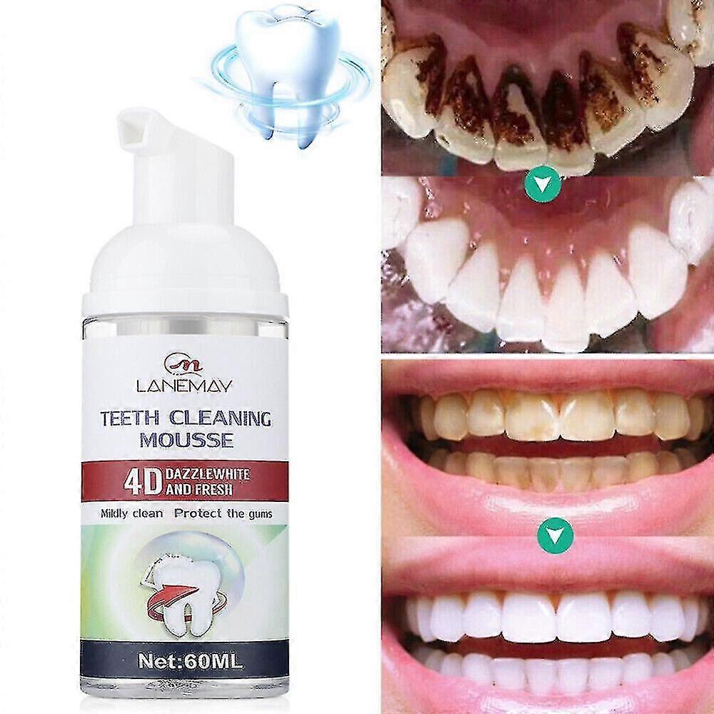Mint Teeth Whitening Toothpaste Foam Baking Soda Tooth Paste Mousse Stain Remove