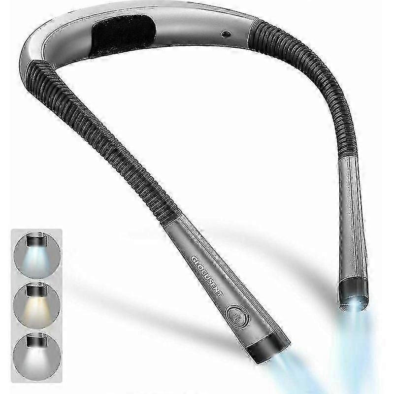 Rechargeable Neck Reading Light, 3 Colors, 6 Brightness Levels, Foldable Arm [energy Class A++]