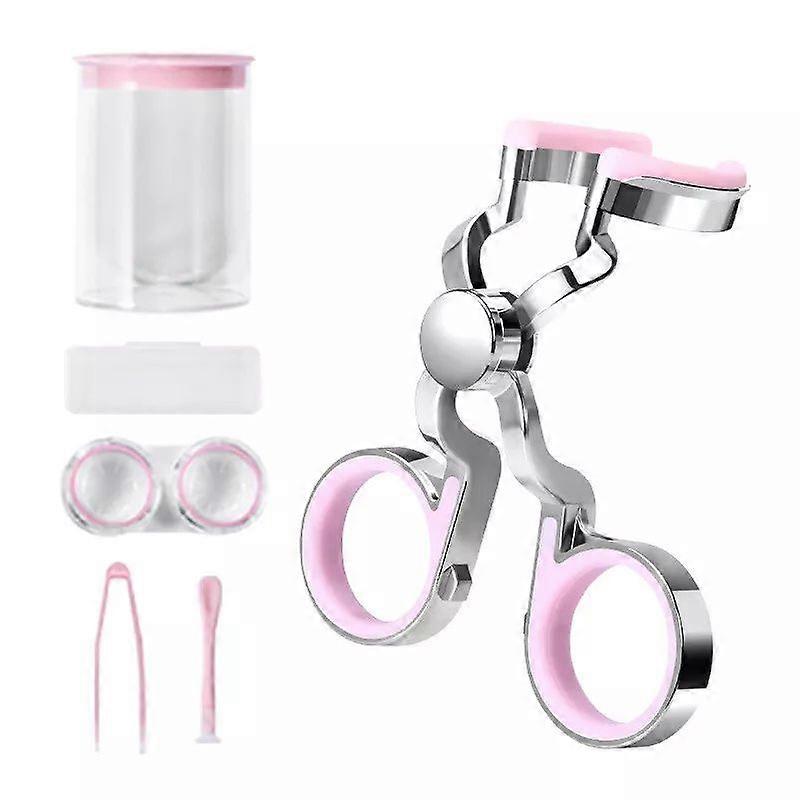 Contact Lens Applicator Tool, Contact Lens Wearing Aid Tool with Contact Lens Case, Sucker+Tweezer with Soft Tip, Travel Set