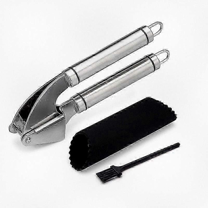 Premium Stainless Steel Garlic Crusher, Multi-Purpose Kitchen Tool for Ginger and Nuts