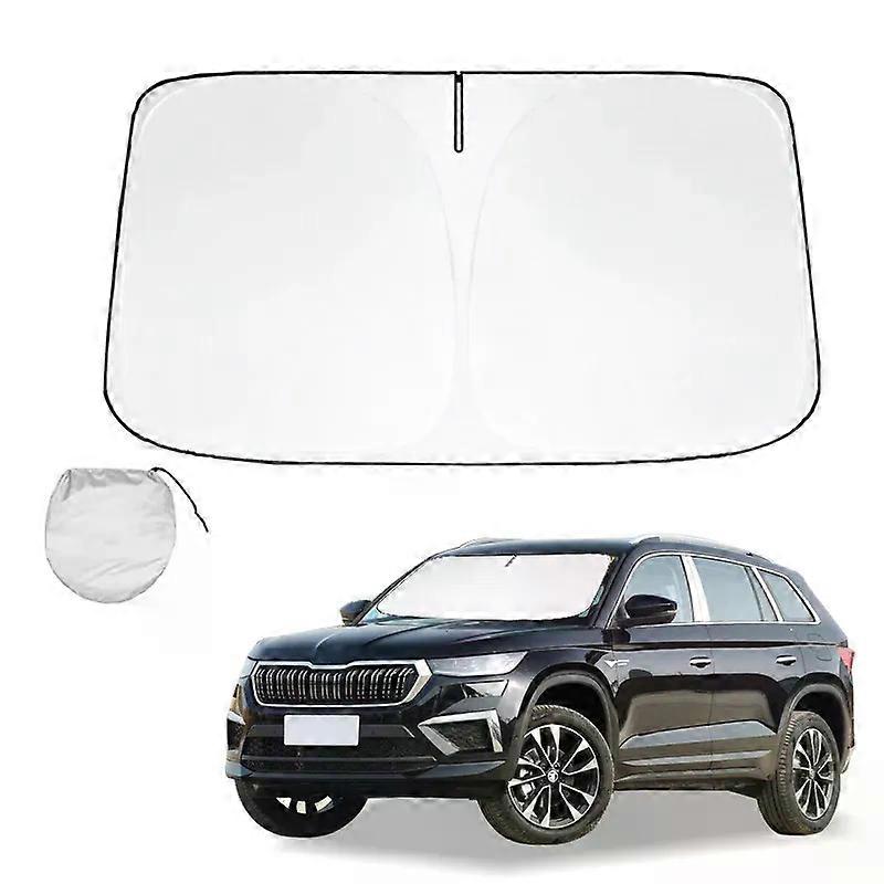 Car Windshield Sun Shade For Skoda Kodiaq Sunshade Summer Visor Protector Foldable Blocks UV Rays Protection Accessorie