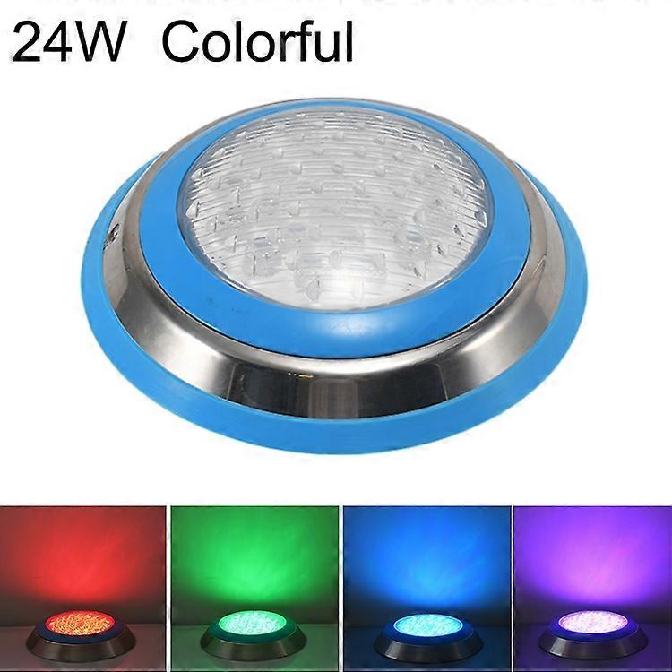 LED Stainless Steel Wall-mounted Pool Light Landscape Underwater Light 24W