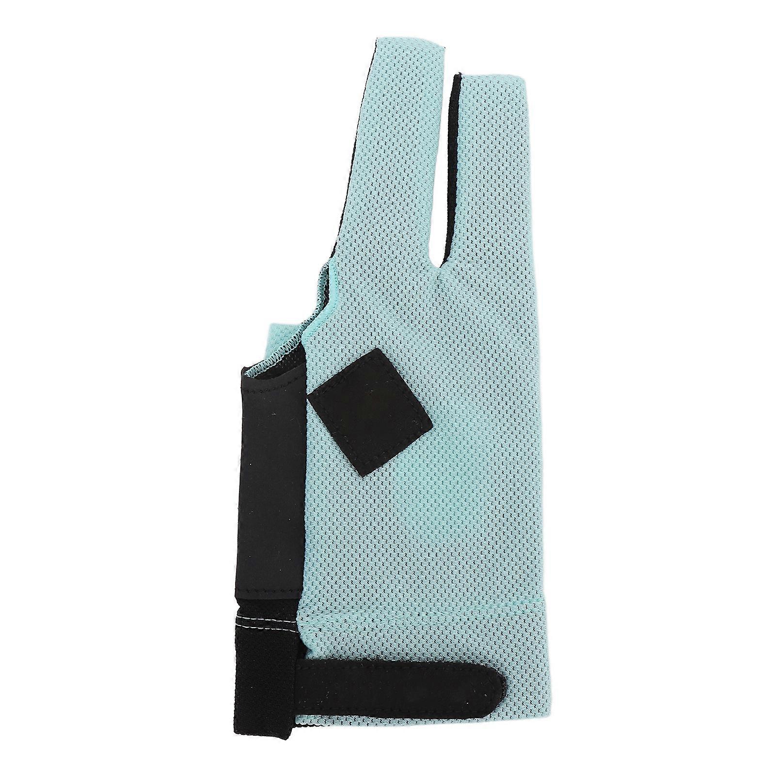 Billiard 3 Fingers Pool Breathable Anti Slip High Elasticity Snooker Cue Sport Glove with Hook and Loop for Women Men