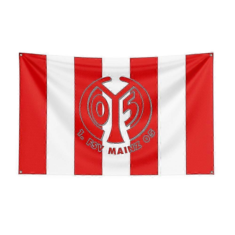Polyester Flag Display with Mainz 05 Emblem 3x5 Size for Sports Decorations