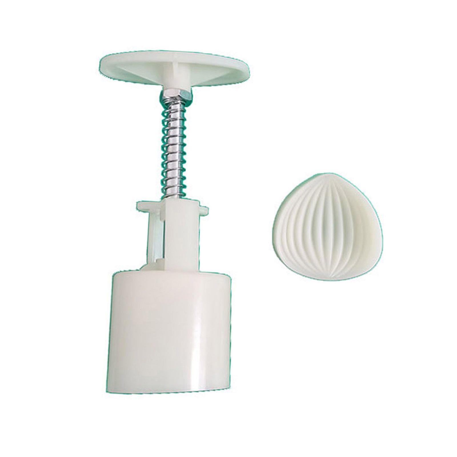 Plastic Mooncake Molds Chestnut Shape Stamp Mooncake Cutter Molds for Kitchen