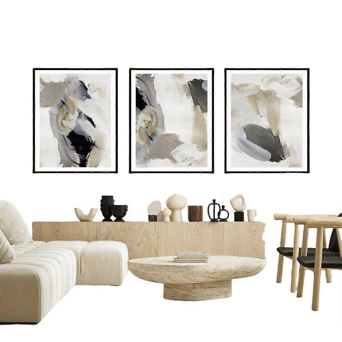 Decorative painting Geometric poster set with artistic design patterns collection