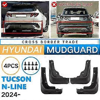 Kompatible stænklapper til Hyundai Tucson Hybrid N Line 2024 Stænklapper Stænklapper Stænkskærme Hjul Biltilbehør 4stk