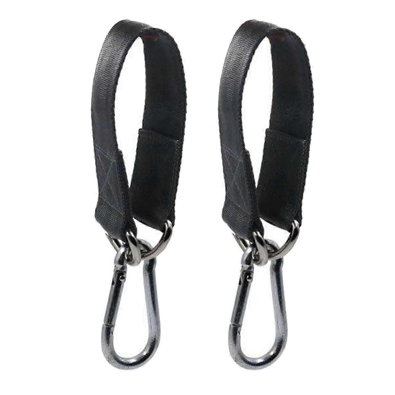 150kg Swing Hanging Straps Kit Gym Hanging Strap Webbing W/ D-ring Hooks