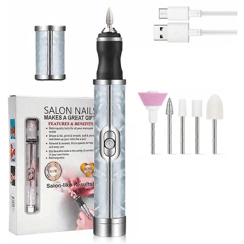 Nail Polisher, Handheld Usb Type, 4-Speed Adjustable Polisher