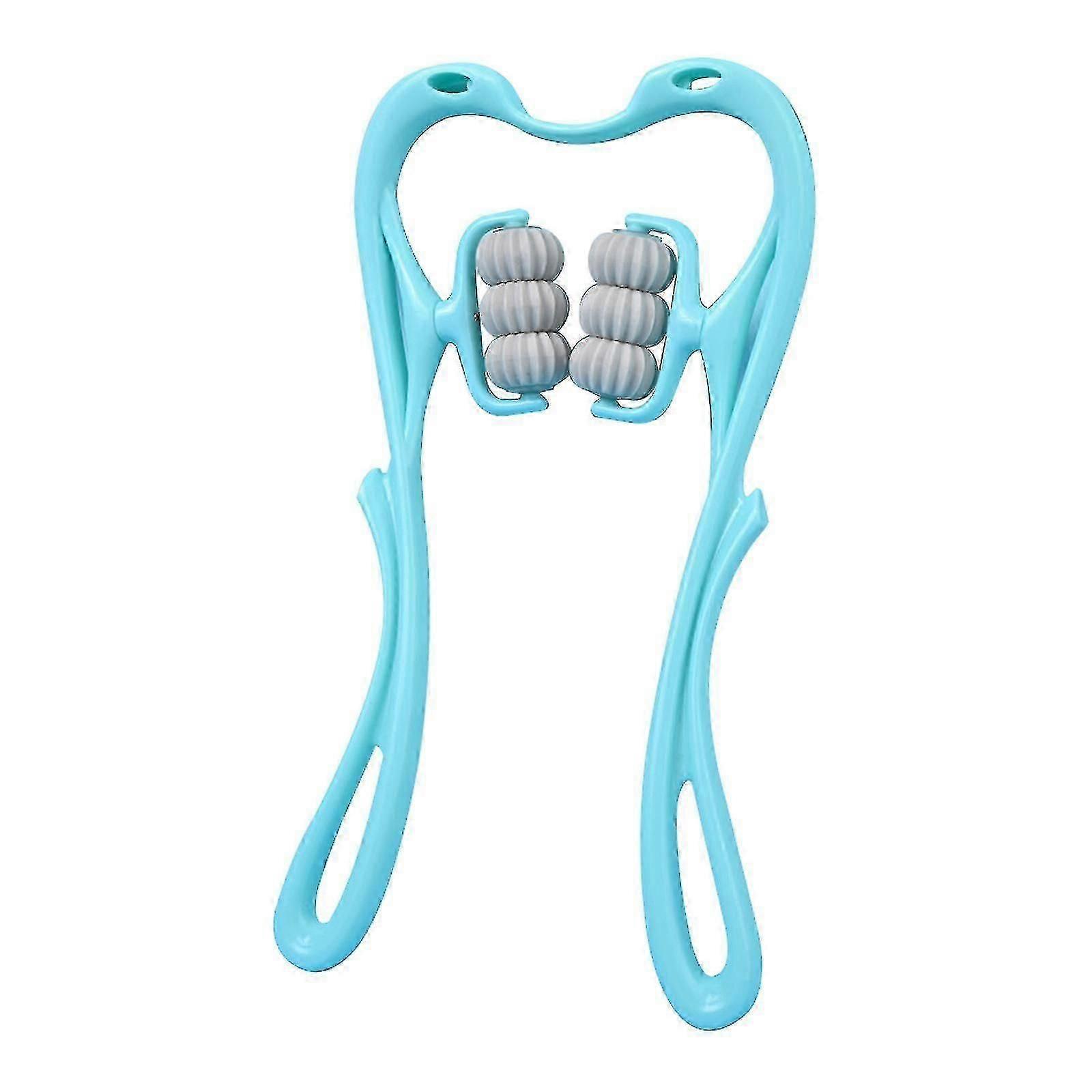 Muskelrulle Hand 6-rulle Nacke Axel Massager Triggerpunkt Trycksmärta Trötthet Lindra