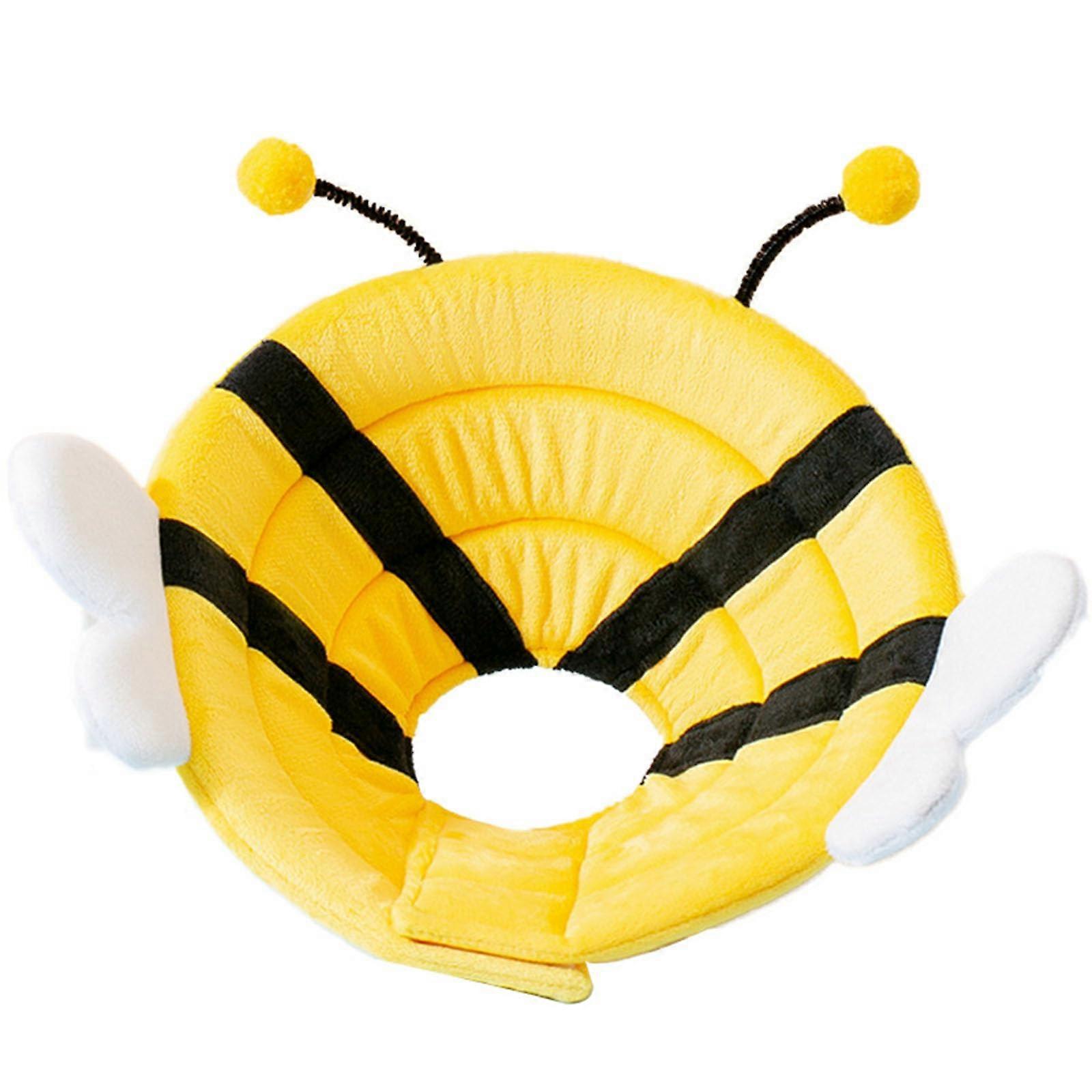 Soft Cat Cone Collar Small Size Bee Design for Scratching and Licking Prevention Breathable Comfort and Wide Protection
