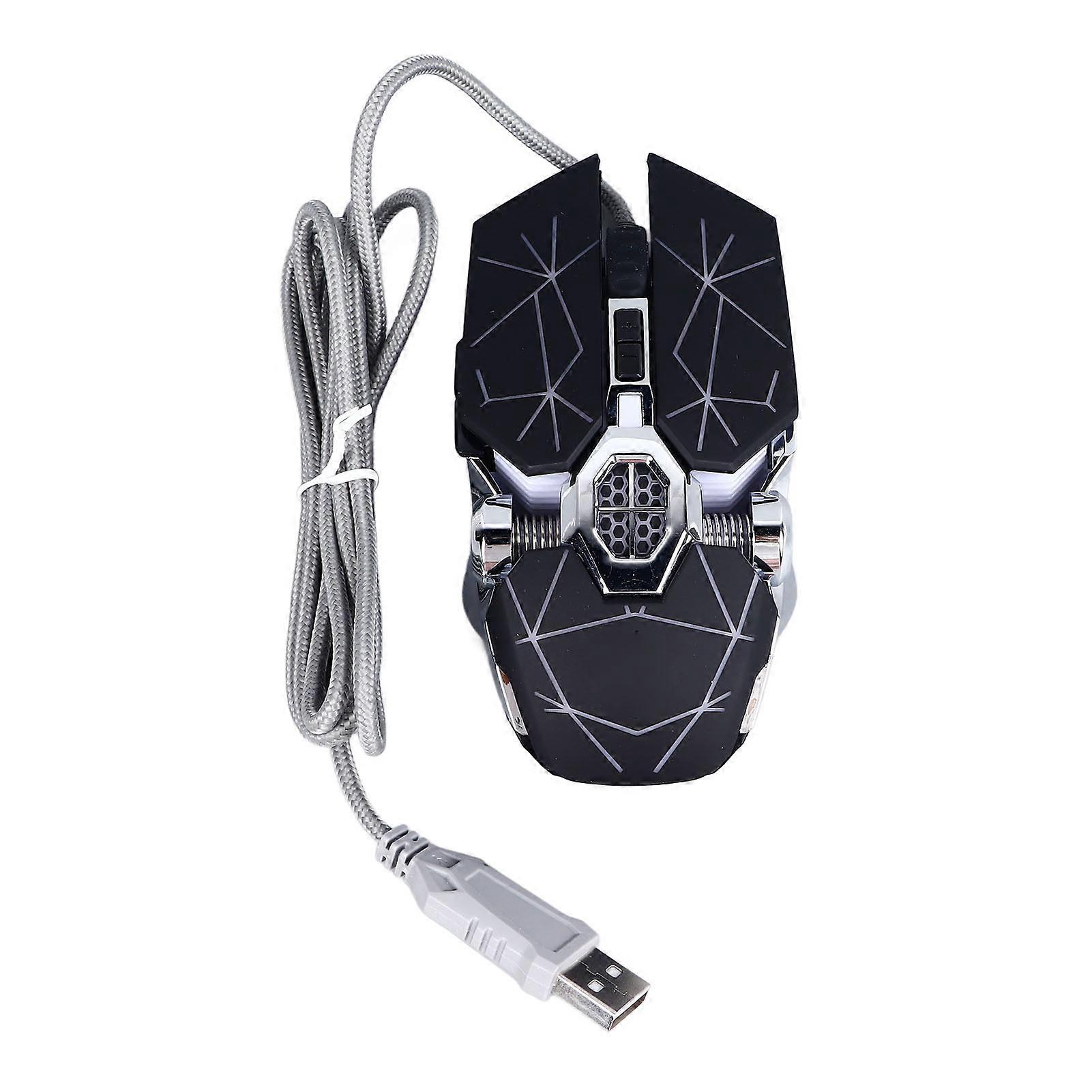 Mechanical Gaming Mouse Precise Control Quick Response RGB Ergonomic Wired Mice for Computer