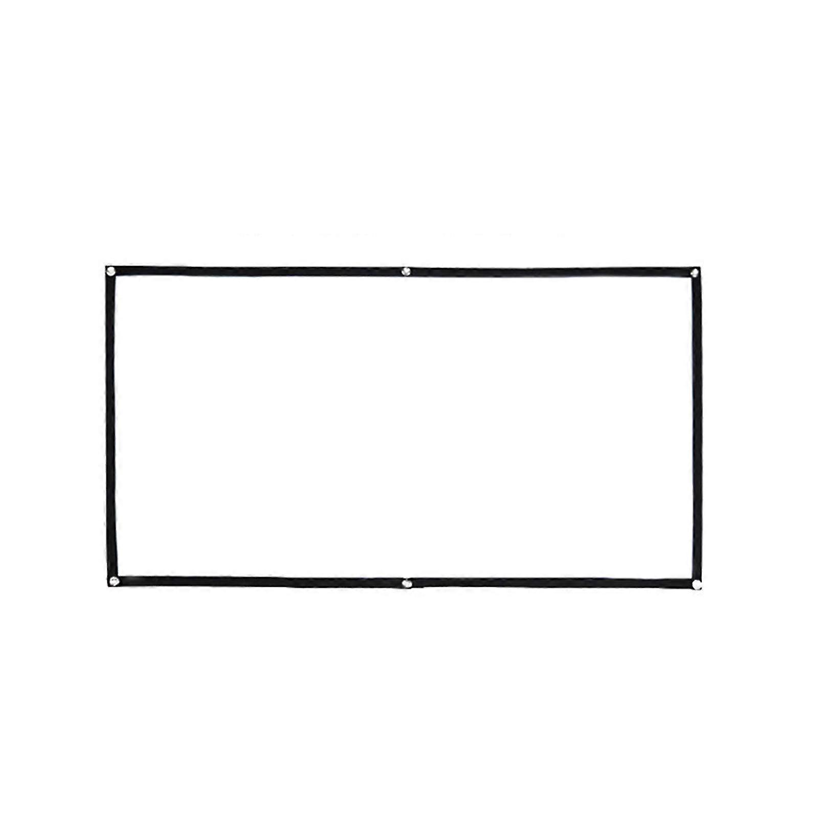 HD Install Movie Screen Thin Collapsible Projector Screen Wall Mount Projection Hanging