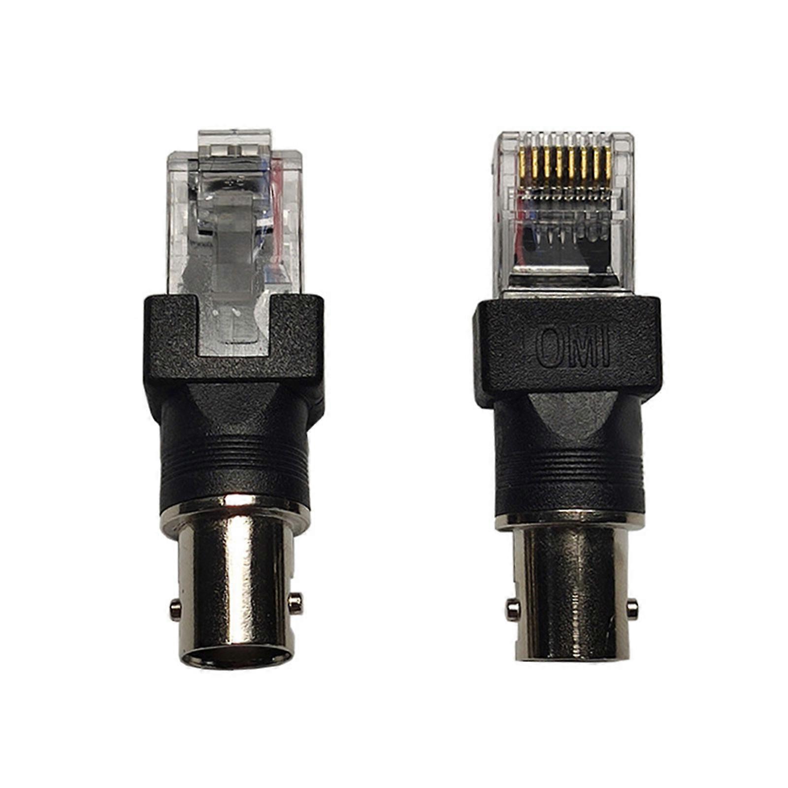 BNC Female to RJ45 Male Coaxial Coupler Adapter for Flexible Line Testing Applications