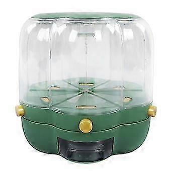 Rice dispenser, 6-grid rotating large capacity, suitable for kitchen home