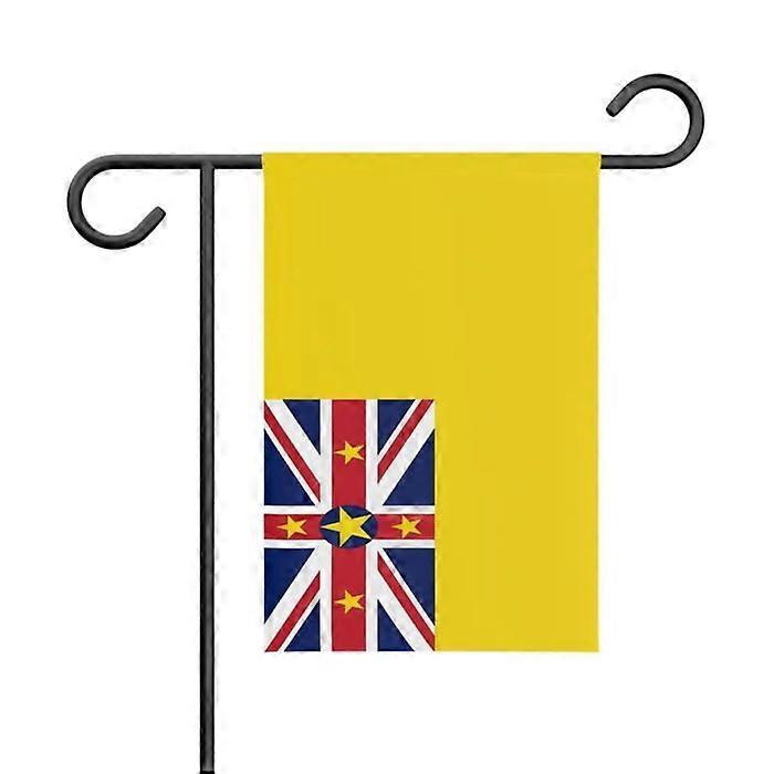 Flag - Niue - 32 x 47.5 cm - Polyester - Double-sided print - Multicolor
