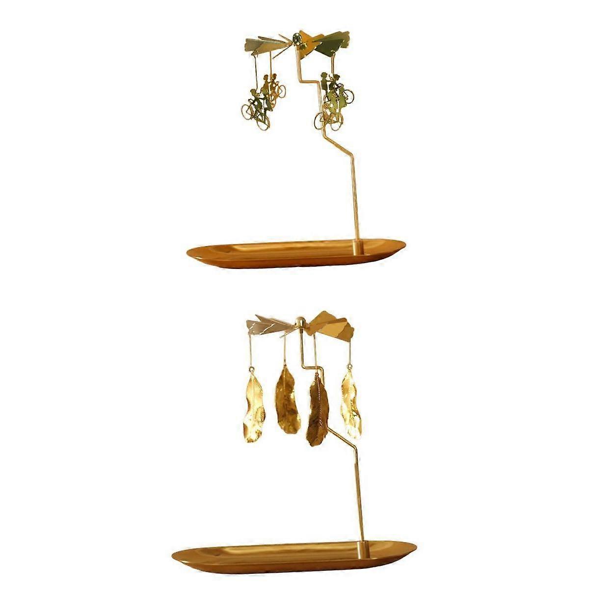 2x Candle Holder Tray Plate Candlestick for