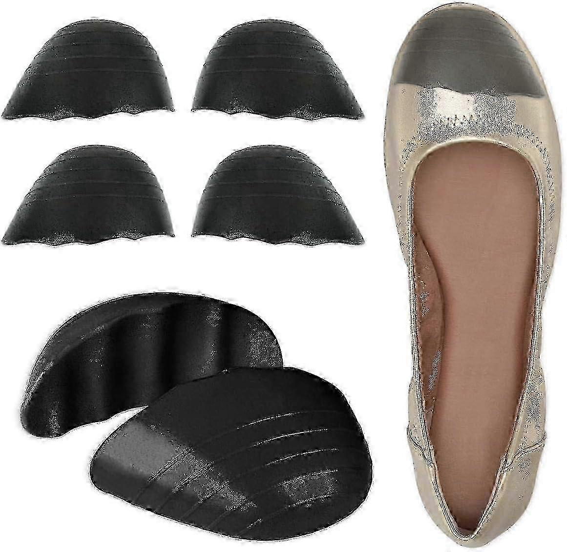 2025 Toe Cushion Inserts 2 Pairs, Soft Shoe Filler for Big Shoes, Half-Size Reduction Insoles