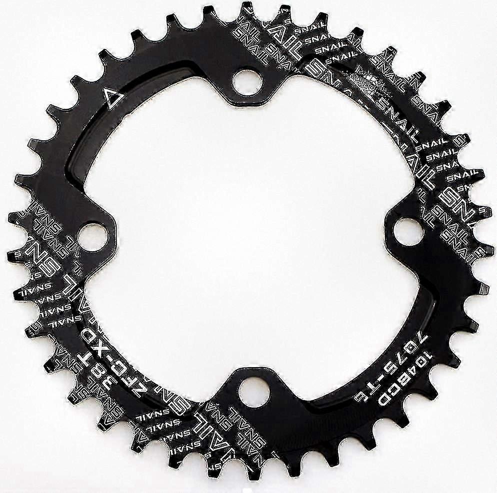 38t Chainring 104 Bcd Single Bike Chainring Compatible with 9, 10, 11 Speed for Road, Mountain, MTB, and BMX Bikes
