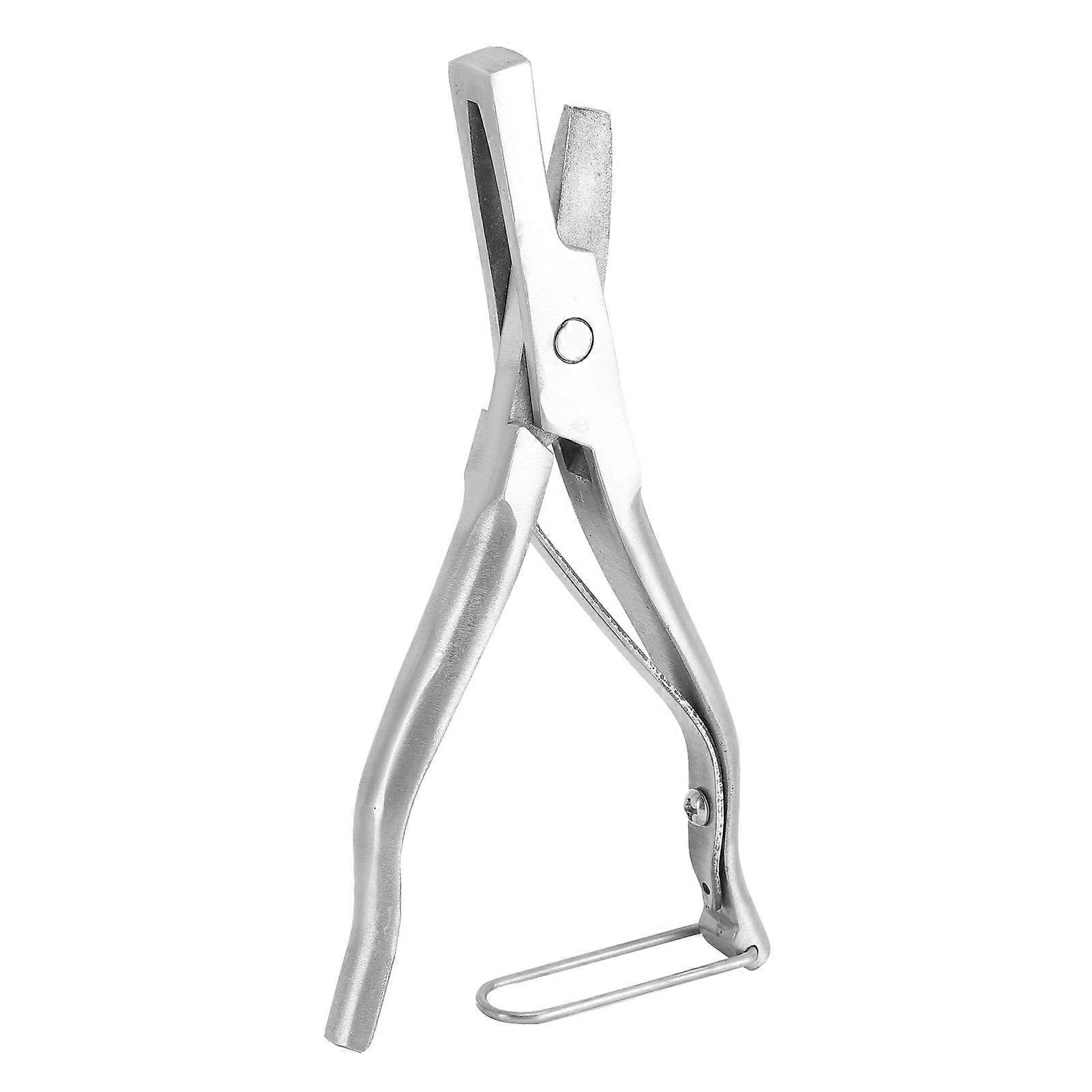 Easy to Use Rustproof Pig Ear Notcher Stainless Steel Livestock Ear Notcher Marking Tool for Farm Animals V-Shaped Ear Notcher