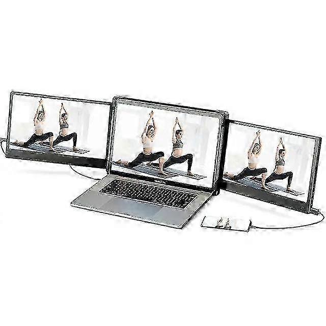 Φορητή οθόνη τριπλής οθόνης 1080p IPS Laptop Monitor Extender