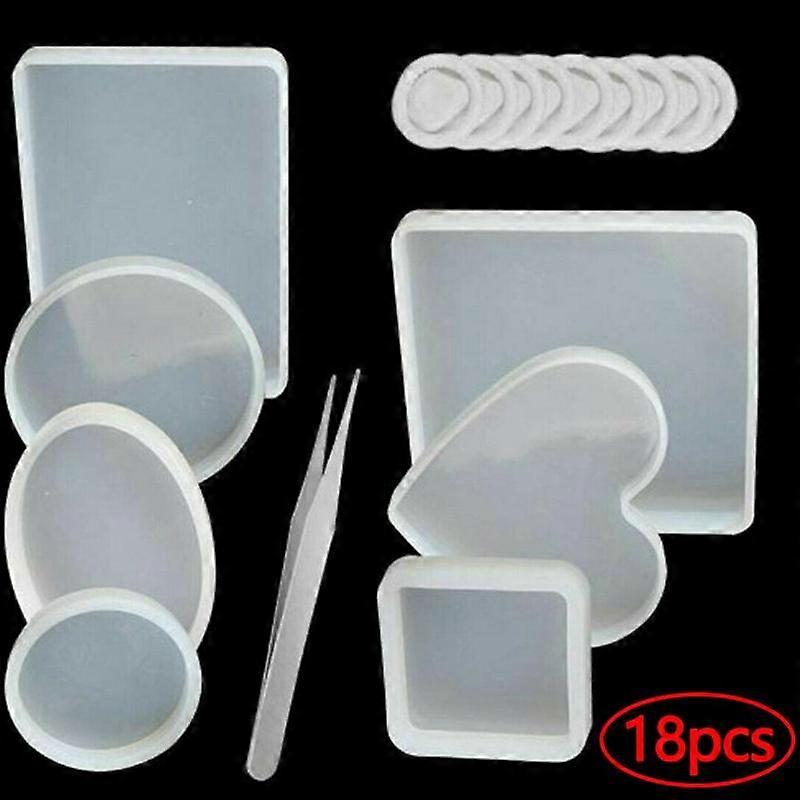 (A)$ Crystal glue set 18cps cloud glue square table oval heart table plus finger sleeve combination