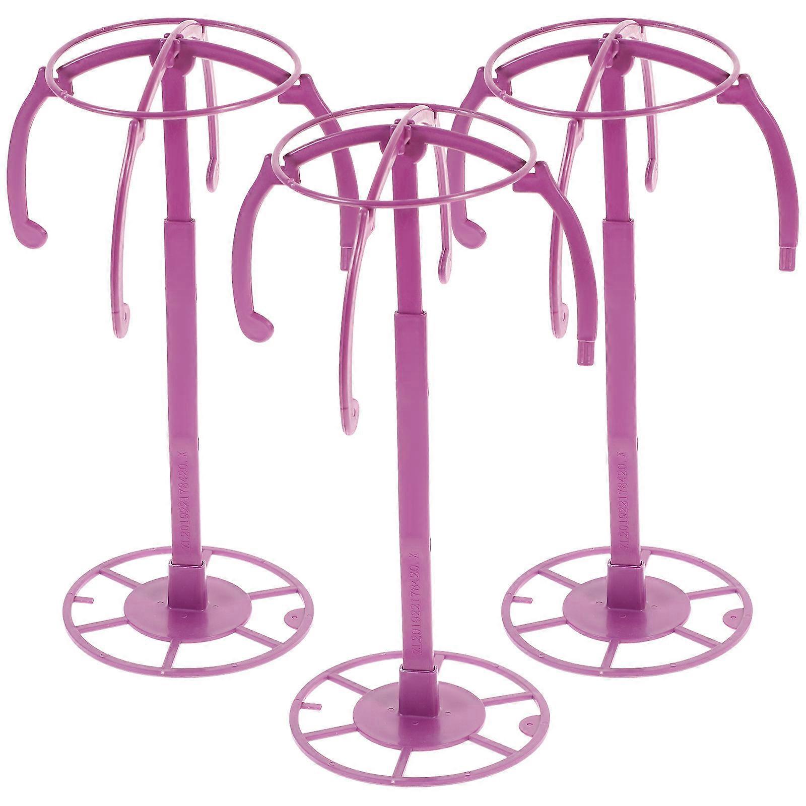 Here's a polished and professional product description for your collapsible wig stand holder:

 

**3PCS Collapsible Wig Stand Holder – Durable