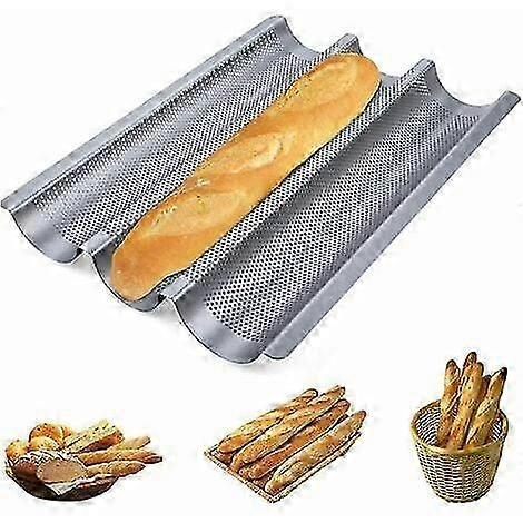 Backform - Medium 3 Schlitz Baguette - Silber