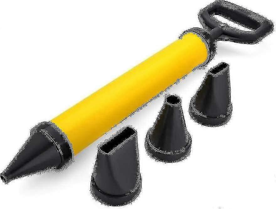 Hand Pump Grout Gun with 4 Nozzles for Cement, Mortar & Lime Application - Mortar Sprayer