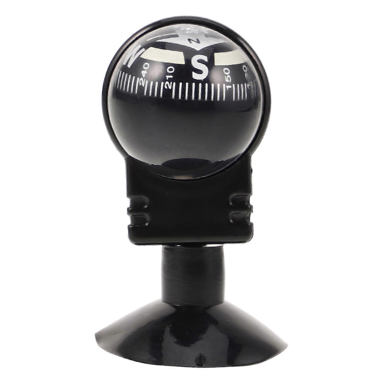 Rotating Car Compass with Suction Cup 1 Set Portable for Easy Carrying Decorative Compass for Car Dashboard