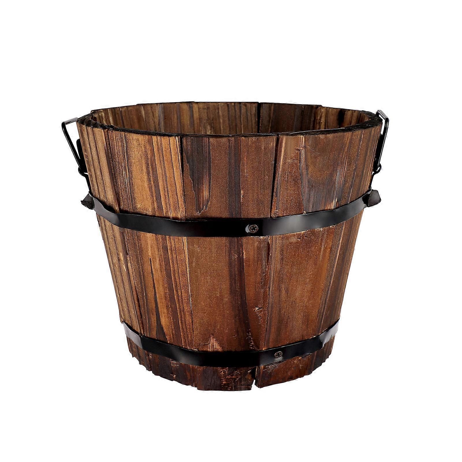 Wood Planter with Unique Shape, Adding Charm to Fairy Gardens